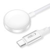 Cable cargador magnético Tech-Protect MC02 UltraBoost USB-C de 100 cm para Apple Watch, blanco