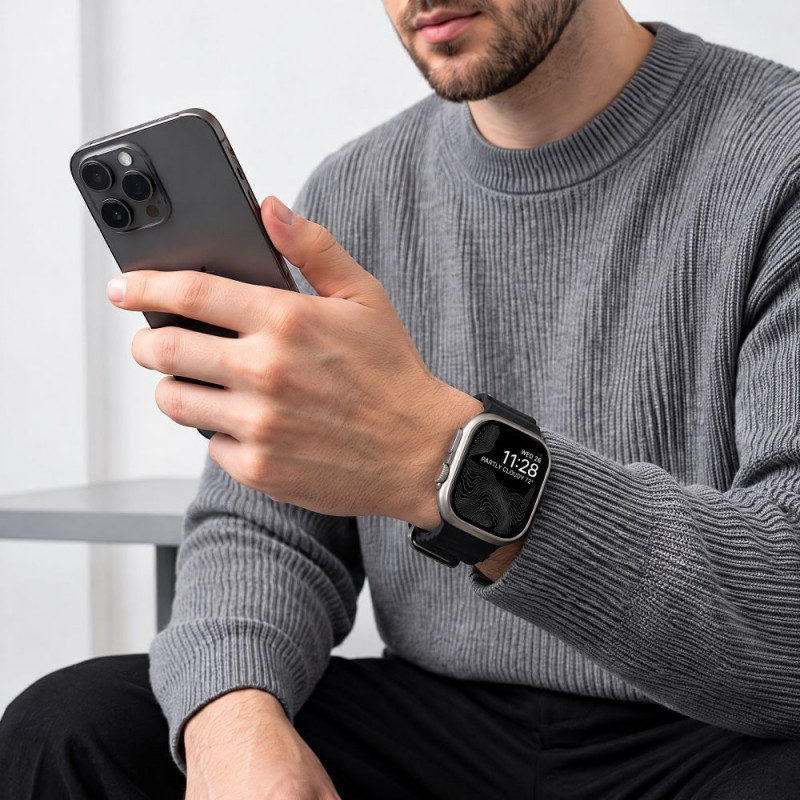 Correa Tech-Protect Motion para Apple Watch 8 / 9 / 10 / 11 / 12 / SE / Ultra 44/45/46/49 mm, negra