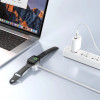 Cargador magnético Tech-Protect MC02 UltraBoost con cable USB-A de 100 cm para Apple Watch, blanco
