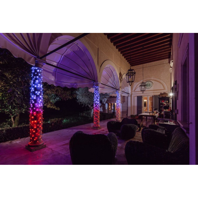 Luces de cadena LED Twinkly Strings 250 TWS250SPP-TEU, 5 mm RGBW, transparente