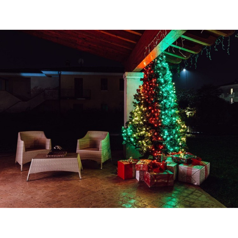 Luces de cadena LED Twinkly Strings 250 TWS250SPP-TEU, 5 mm RGBW, transparente