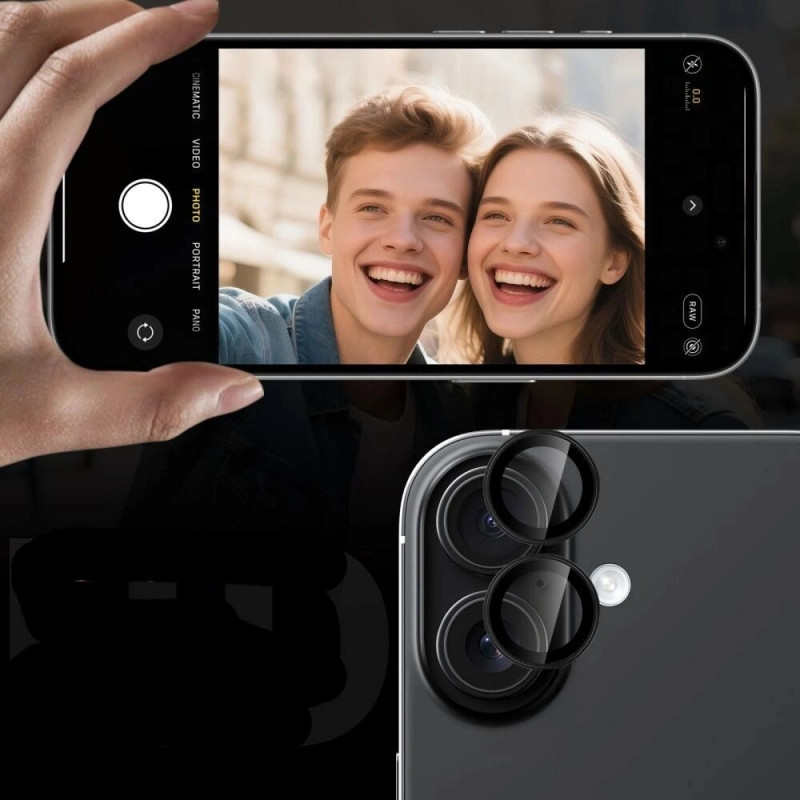 Funda de cámara Tech-Protect Camring Fit+ para Samsung Galaxy S26 Ultra, transparente