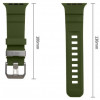 Correa Tech-Protect Motion para Apple Watch 8 / 9 / 10 / 11 / 12 / SE / Ultra 44/45/46/49 mm, verde táctica