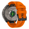 Correa Tech-Protect Silicone para Garmin Fenix 5 / 6 / 6 Pro / 7 / 8 / 8 Pro / E / 9 / 9 Pro 51 mm, naranja señal