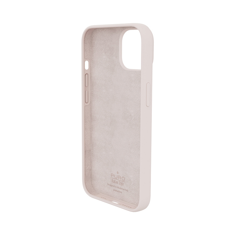 Funda antimicrobiana Puro ICON para Apple iPhone 14 Plus / 15 Plus, rosa arena