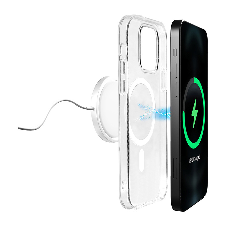 Funda Puro Litemag MagSafe para Apple iPhone 14 Plus / 15 Plus, transparente