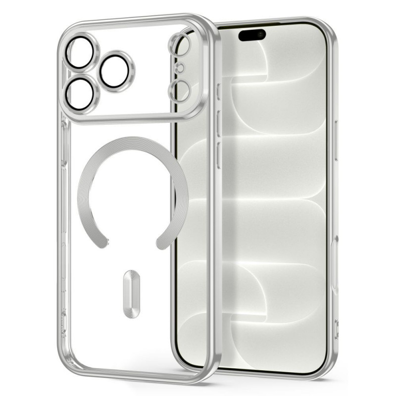 Funda Magflex MagSafe Tech-Protect para Apple iPhone 17 Pro Max / 18 Pro Max, plata brillante