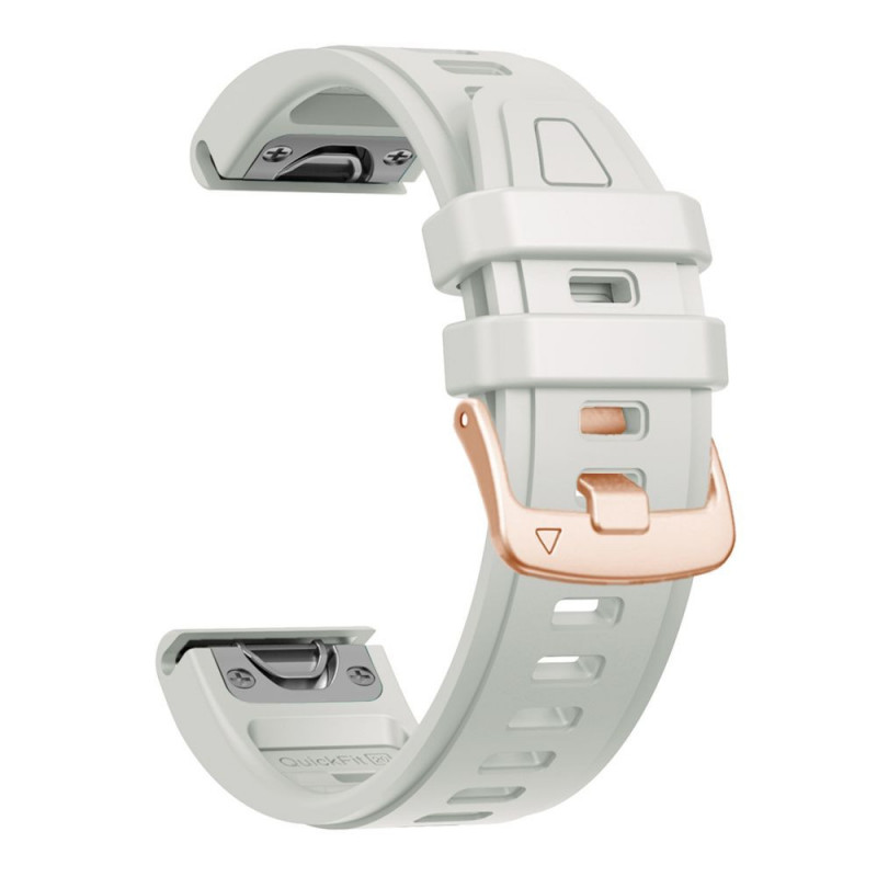 Correa de reloj de silicona Tech-Protect para Garmin Fenix 5s / 5s Plus / 6s / 6s Pro / 7s / 8 / 9 / 9 Pro 43 mm, gris niebla