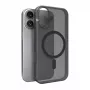 Funda de silicona Puro Daylight compatible con MagSafe para iPhone 17, negro translúcido