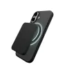 Funda de silicona Puro Daylight compatible con MagSafe para iPhone 17, negro translúcido