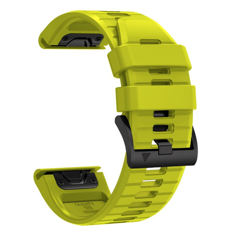 Correa de reloj de silicona Tech-Protect para Garmin Fenix 5 / 6 / 6 Pro / 7 / 8 / 8 Pro / E / 9 / 9 Pro 47 mm, Volt Lime