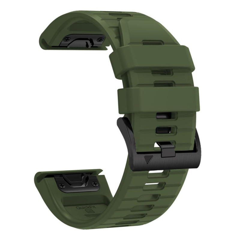 Correa de reloj de silicona Tech-Protect para Garmin Fenix 5 / 6 / 6 Pro / 7 / 8 / 8 Pro / E / 9 / 9 Pro 47 mm, verde militar