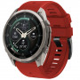 Correa de reloj de silicona Tech-Protect para Garmin Fenix 5 / 6 / 6 Pro / 7 / 8 / 8 Pro / E / 9 / 9 Pro 47 mm, Crimson Red