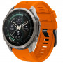 Correa de reloj de silicona Tech-Protect para Garmin Fenix 5 / 6 / 6 Pro / 7 / 8 / 8 Pro / E / 9 / 9 Pro 47 mm, naranja señal