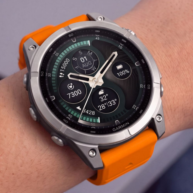 Correa de reloj de silicona Tech-Protect para Garmin Fenix 5 / 6 / 6 Pro / 7 / 8 / 8 Pro / E / 9 / 9 Pro 47 mm, naranja señal