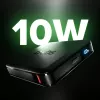 Batería externa SBS HD 10W 5000mAh USB-C con pantalla LCD, negra