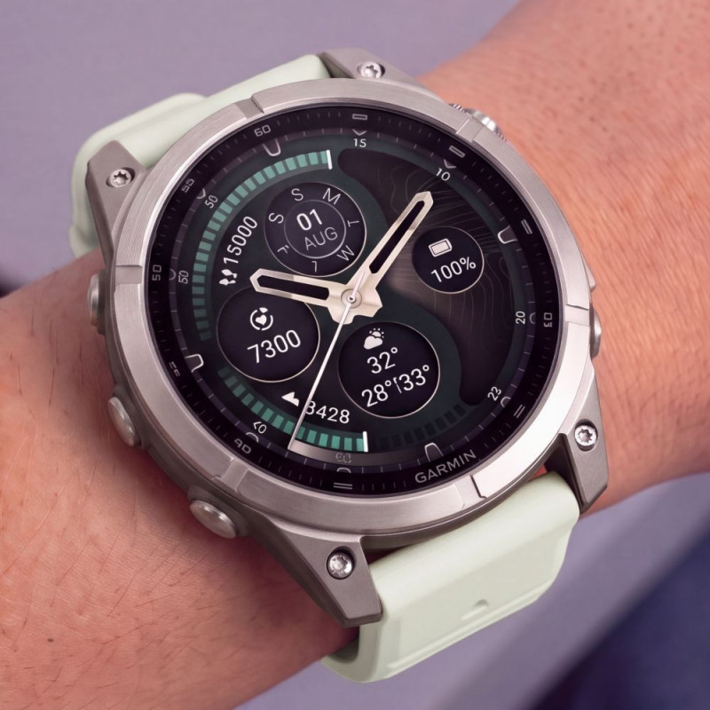 Correa de reloj de silicona Tech-Protect para Garmin Fenix 5 / 6 / 6 Pro / 7 / 8 / 8 Pro / E / 9 / 9 Pro 51 mm, gris piedra