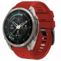 Correa de reloj de silicona Tech-Protect para Garmin Fenix 5 / 6 / 6 Pro / 7 / 8 / 8 Pro / E / 9 / 9 Pro 51 mm, rojo carmesí