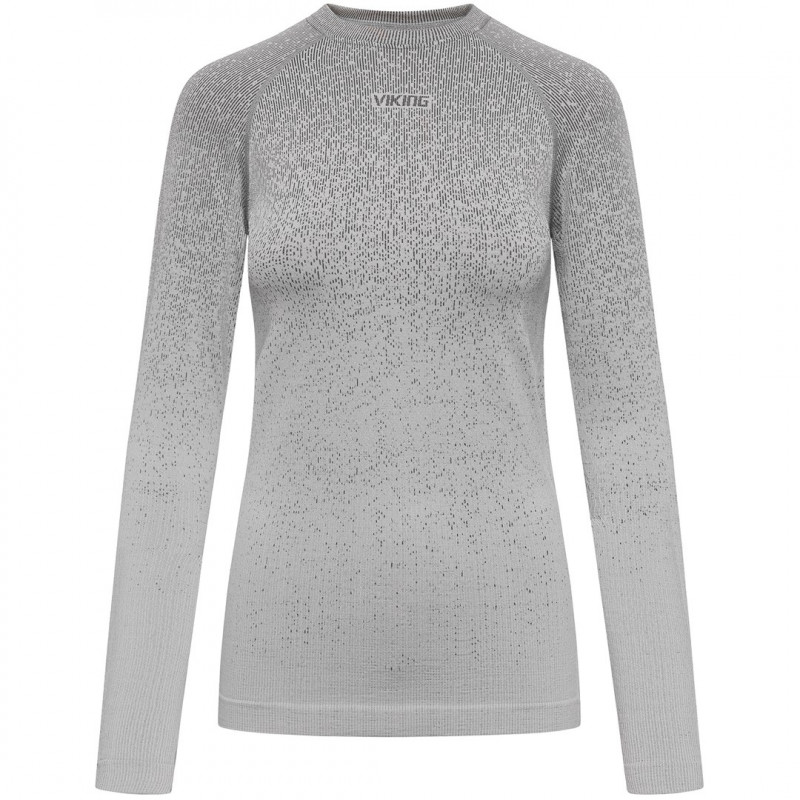 Conjunto de ropa interior de merino para mujer Viking Altis Lady Set, gris, S