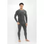 Conjunto de ropa interior de merino para hombre Viking Altis Man Set, negro, XL