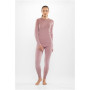 Conjunto de ropa interior de merino para mujer Viking Altis Lady Set, rosa, L