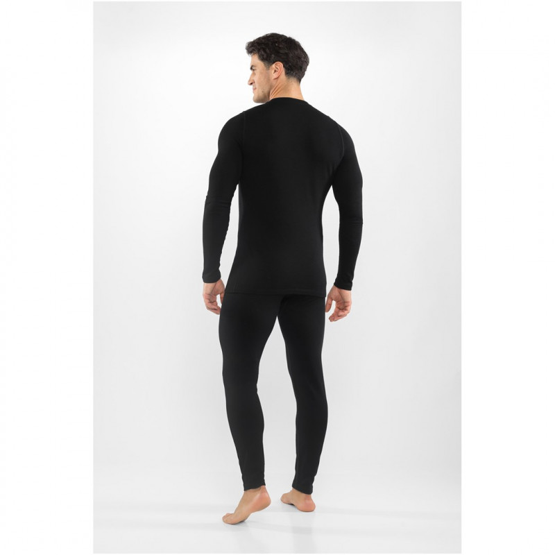 Conjunto de ropa interior térmica de merino para hombre Viking Meriboo Man Set, negro, M
