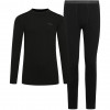 Conjunto de ropa interior térmica de merino para hombre Viking Meriboo Man Set, negro, M