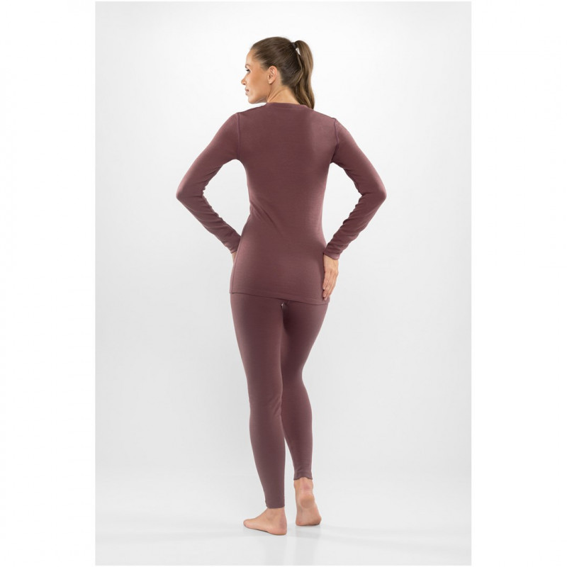 Conjunto de ropa interior térmica de mujer Viking Meriboo Lady Set Merino, rosa, M