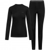 Conjunto de ropa interior térmica de mujer Viking Meriboo Lady Set Merino, negro, S