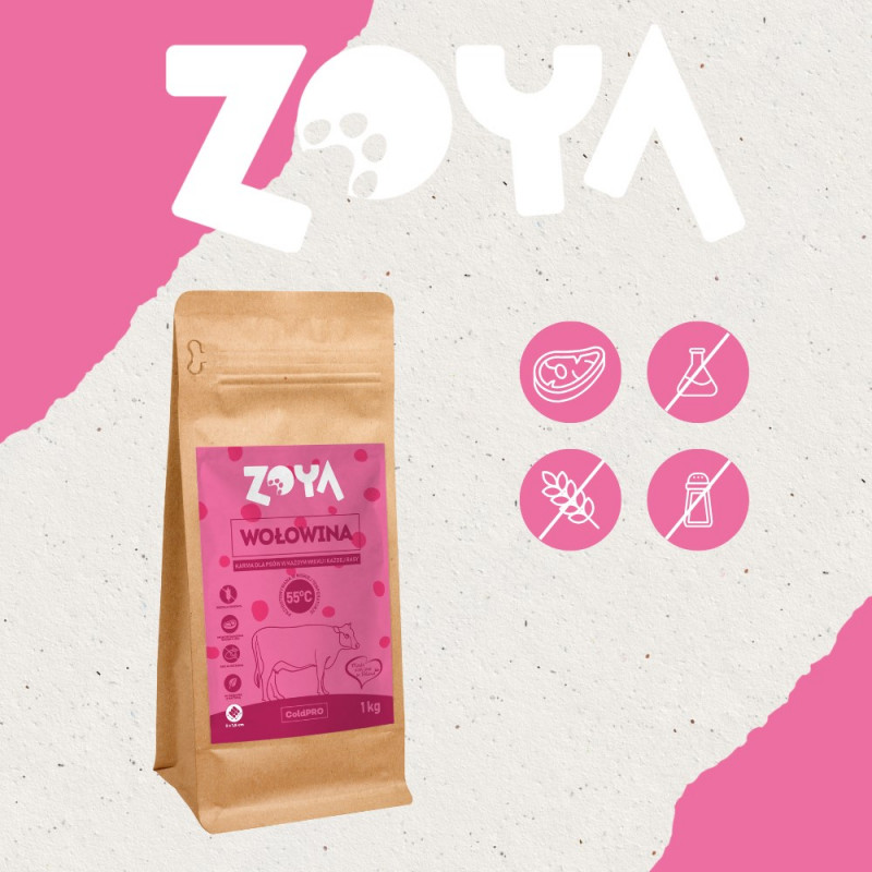 ZOYA ColdPRO Beef alimento seco para perros, 1 kg