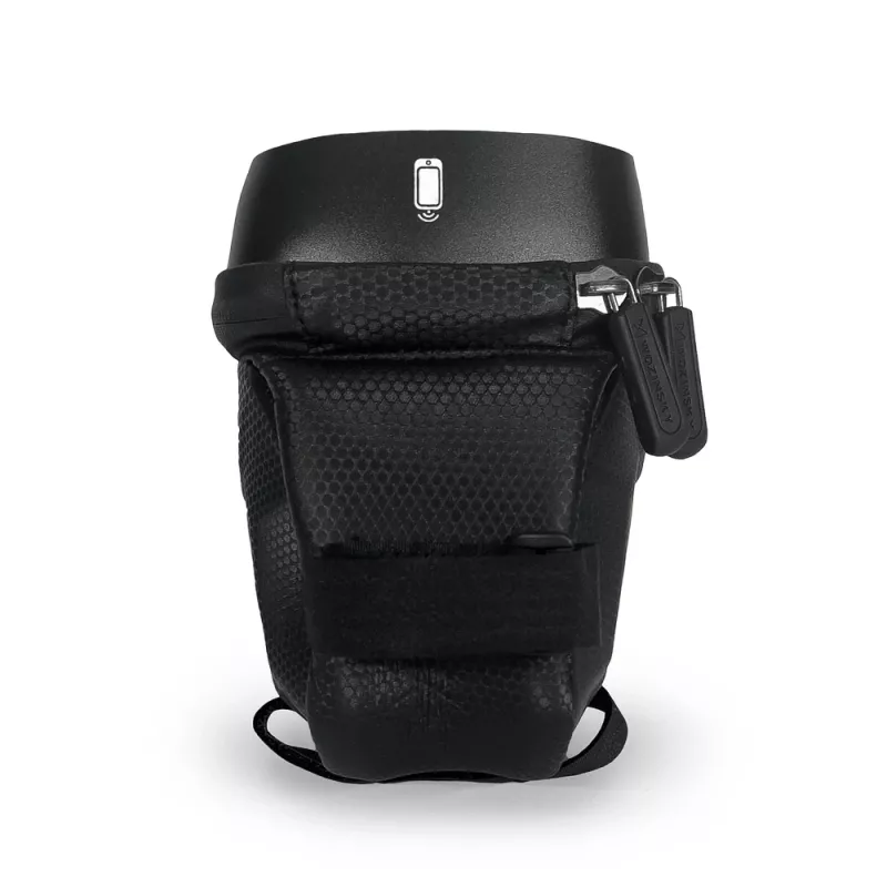 Bolsa de cuadro para bicicleta Wozinsky WBB28BK con funda para teléfono, 1,7 L, negra