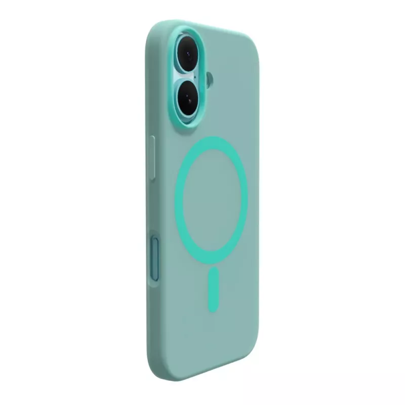 Funda de silicona MagSafe Puro Daylight para iPhone 16, verde