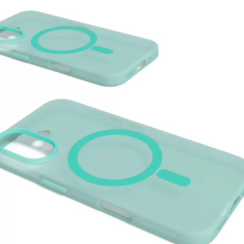 Funda de silicona MagSafe Puro Daylight para iPhone 16, verde