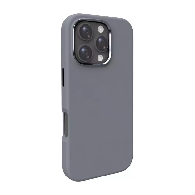 Funda de silicona MagSafe Puro Icon Mag Pro para iPhone 16 Pro Max, gris oscuro