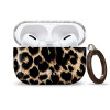 Funda Tech-Protect Lamano para Apple AirPods Pro 3 con mosquetón, Exotic Touch (negro y marrón)