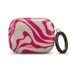 Funda Tech-Protect Lamano para Apple AirPods Pro 3 con mosquetón, Flamingo Bloom (rosa y beige)