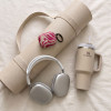 Funda Tech-Protect Lamano para Apple AirPods Pro 3 con mosquetón, Flamingo Bloom (rosa y beige)