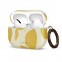 Funda Tech-Protect Lamano para Apple AirPods Pro 3 con mosquetón, Lemon Haze (amarillo y blanco)