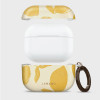 Funda Tech-Protect Lamano para Apple AirPods Pro 3 con mosquetón, Lemon Haze (amarillo y blanco)