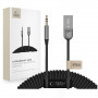 Adaptador de audio Tech-Protect Ultraboost AU04 Bluetooth 6.0 con AUX 3,5 mm, gris