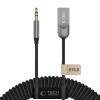 Adaptador de audio Tech-Protect Ultraboost AU04 Bluetooth 6.0 con AUX 3,5 mm, gris