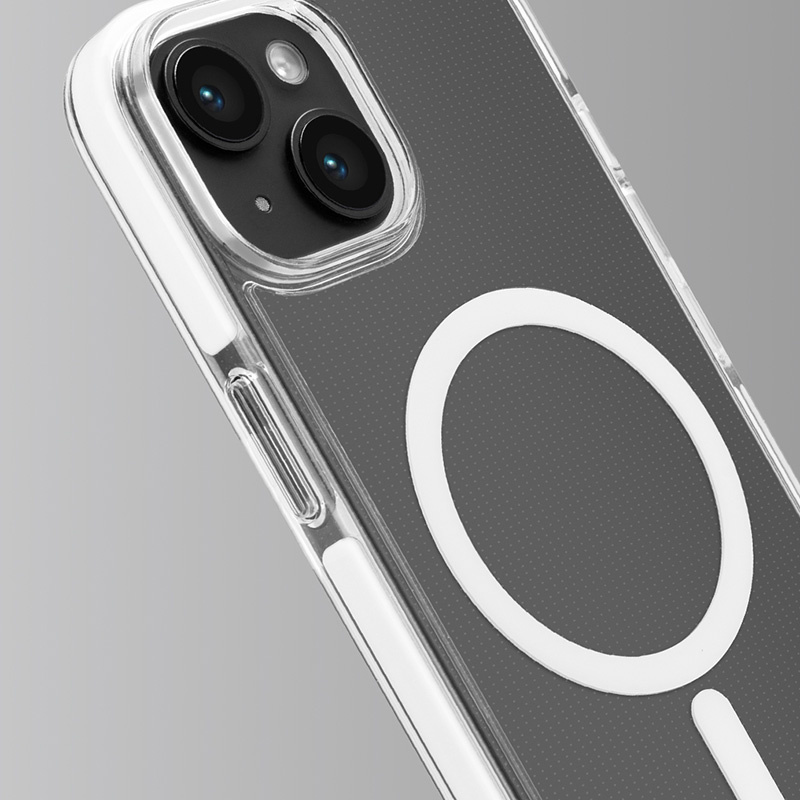 Funda MagSafe Puro LITEMAG PRO para Apple iPhone 15, transparente