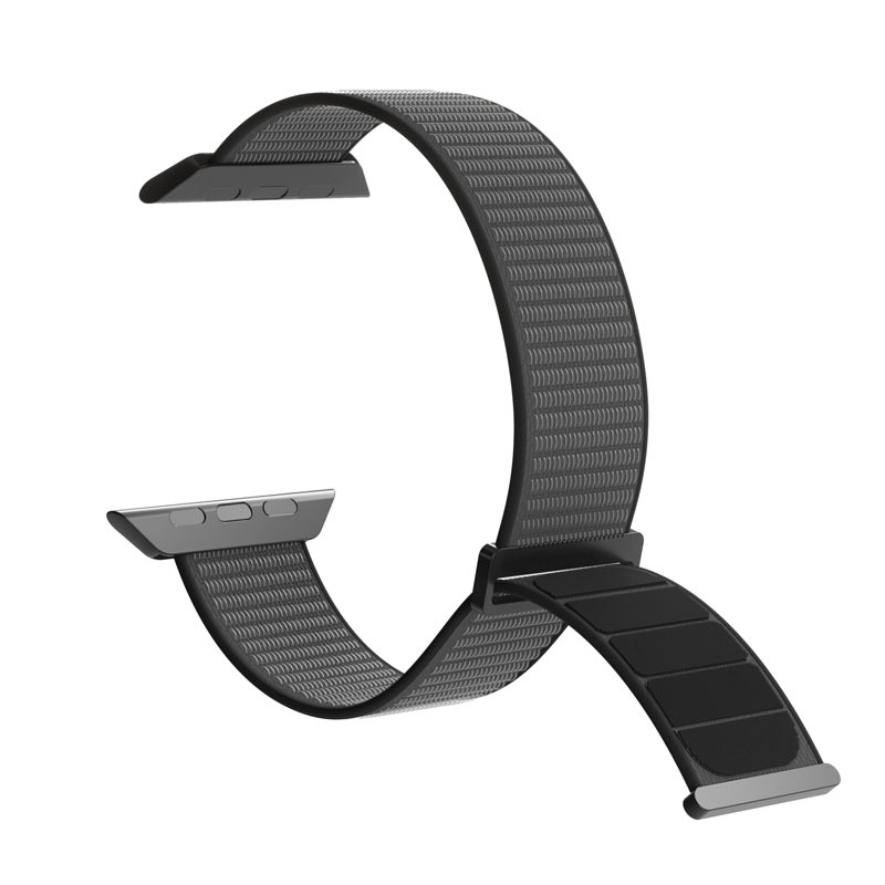 Correa deportiva de nailon Puro Sport PUR643 para Apple Watch 40/41/42 mm, negra