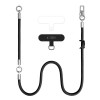 Conjunto de correa cruzada y correa de muñeca para teléfono Tech-Protect C10S Rope, negro/titanio