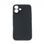 Funda blanda Hurtel para iPhone 16 Plus, negra