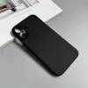 Funda blanda Hurtel para iPhone 16 Plus, negra