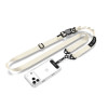 Correa cruzada para teléfono Tech-Protect C9S Rope, nailon, 91–140 cm, beige desierto