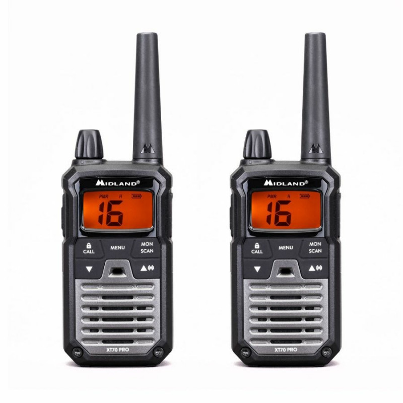 Walkie talkie Midland XT70 Pro Duo, negro