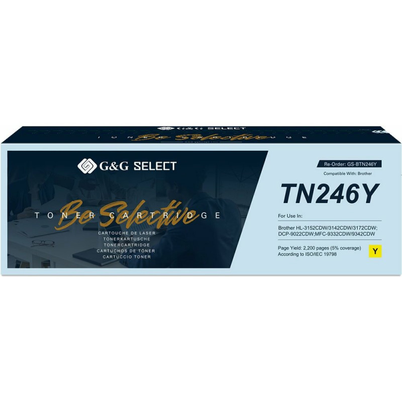 Tóner compatible G&G Select para Brother TN-246Y, amarillo (21143)