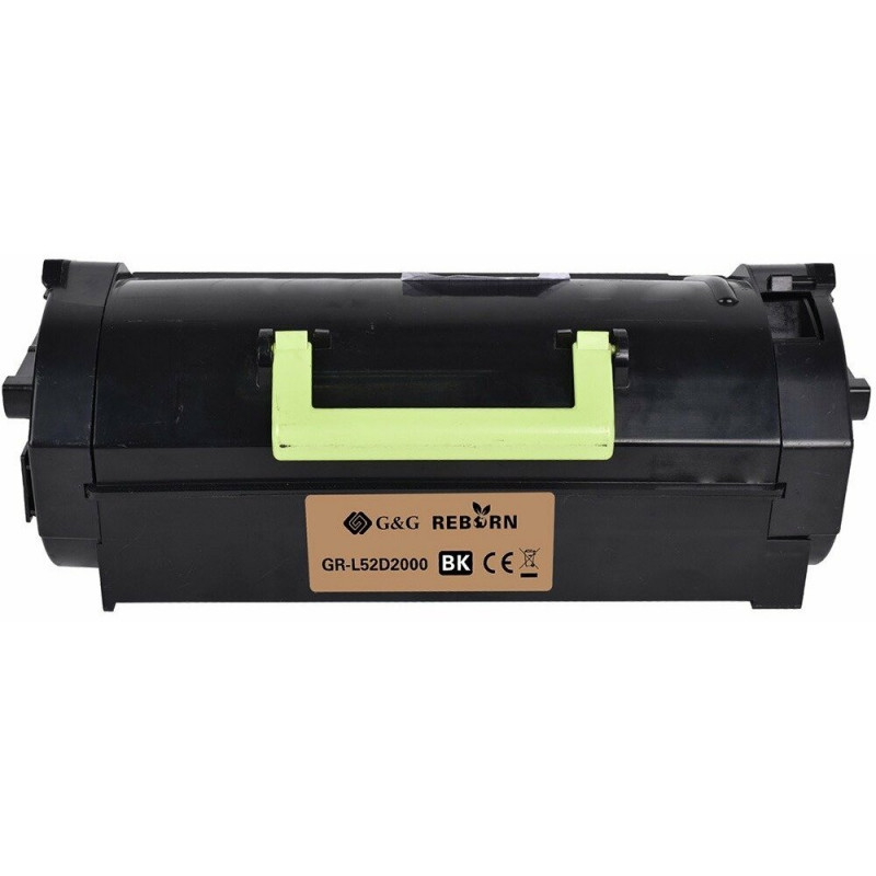 Tóner compatible reborn G&G para Lexmark 522 (52D2000) (21309)